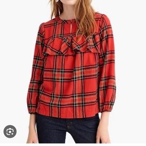 J.Crew Women’s plaid shirt—size SMALL